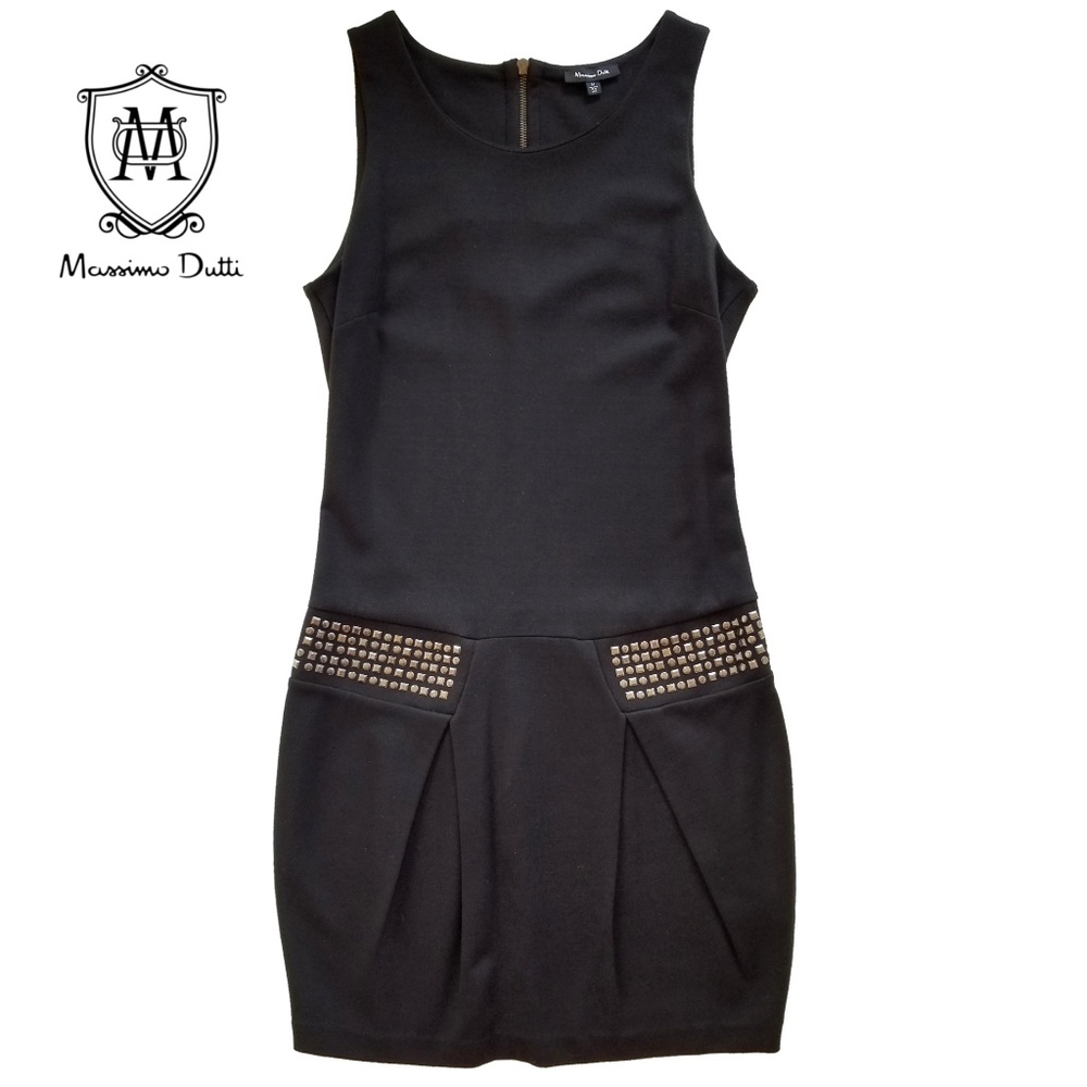 Massimo Dutti Black Mini Dress